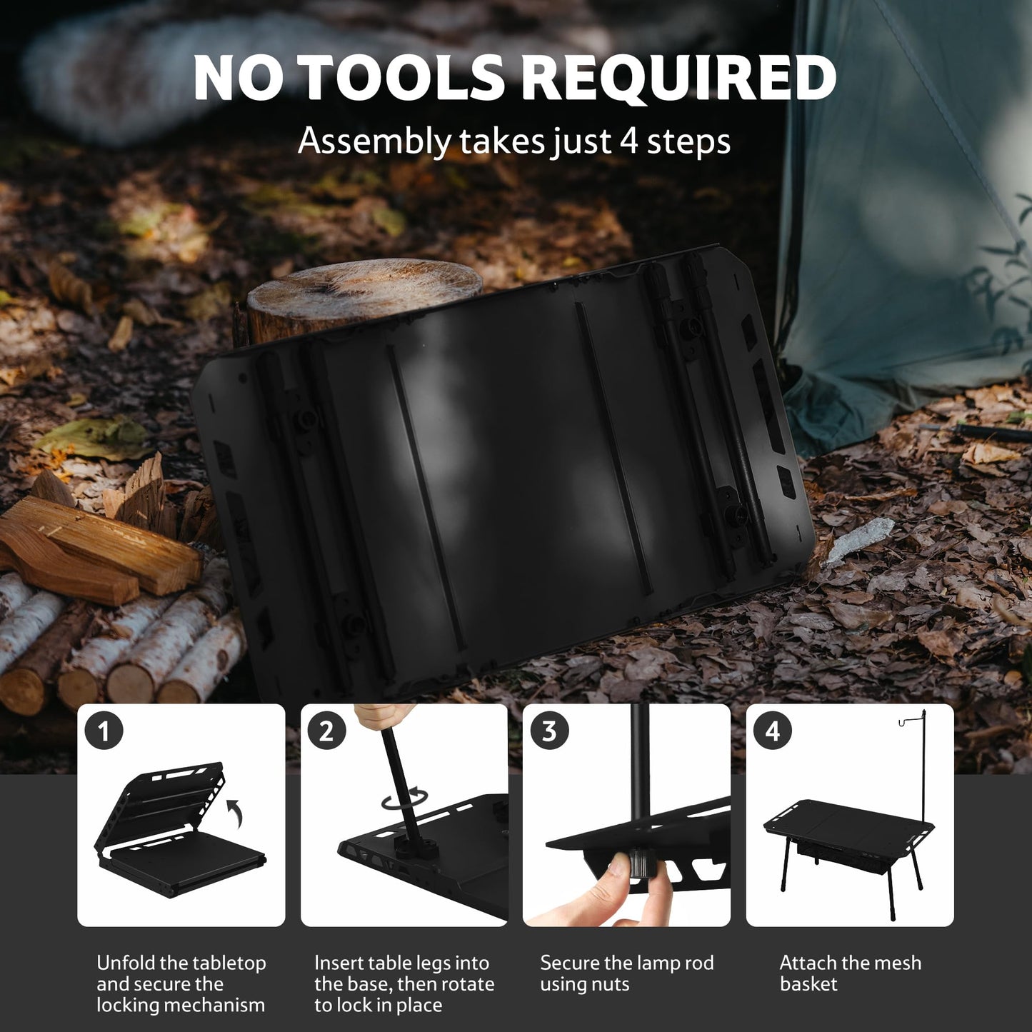 Tactical Portable Folding Camping Table