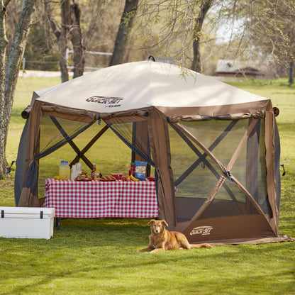 12.5 ft Pop-Up Screen Tent & Outdoor Gazebo