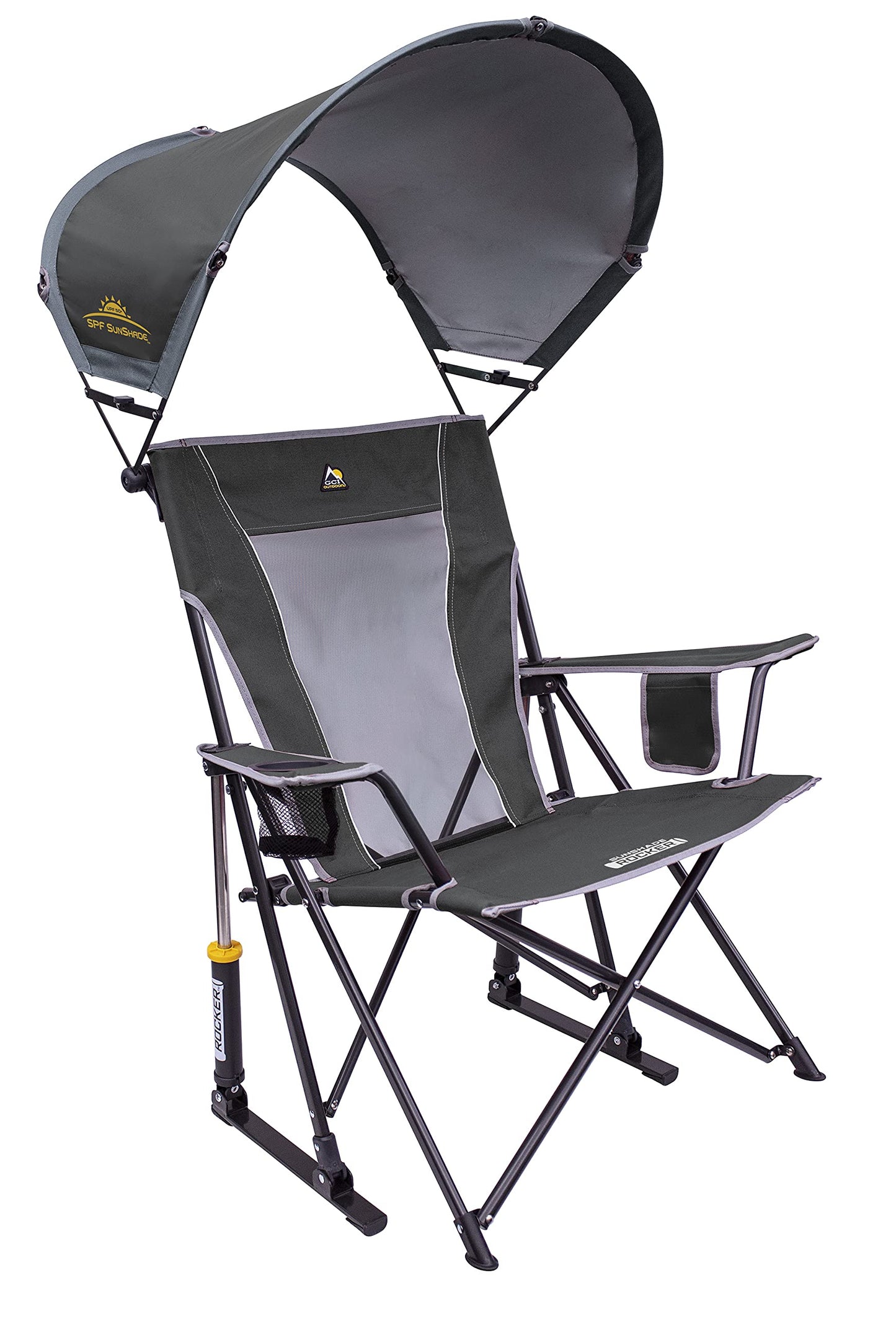 Portable Outdoor Rocking Chair with High Backrest
