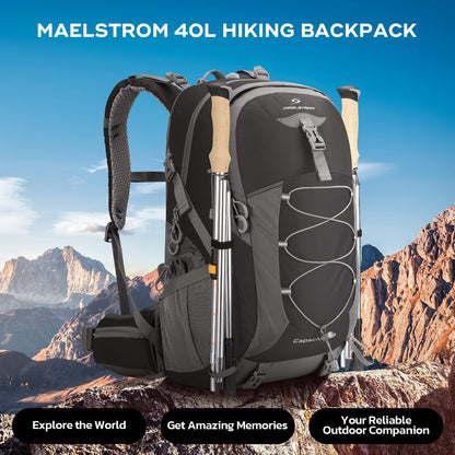 Waterproof Hiking Backpack with Rain Cover