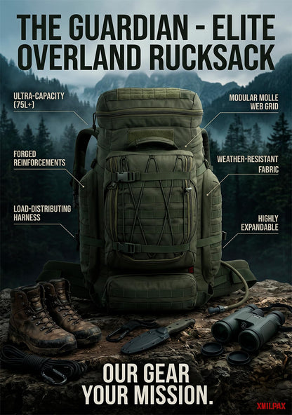 70L Tactical MOLLE Camping & Backpacking Rucksack