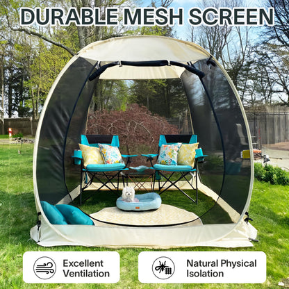 Pop-Up Screen House with UPF 50+ Sun Protection