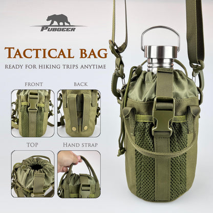 Stainless Steel Canteen with Nesting Camping Cup