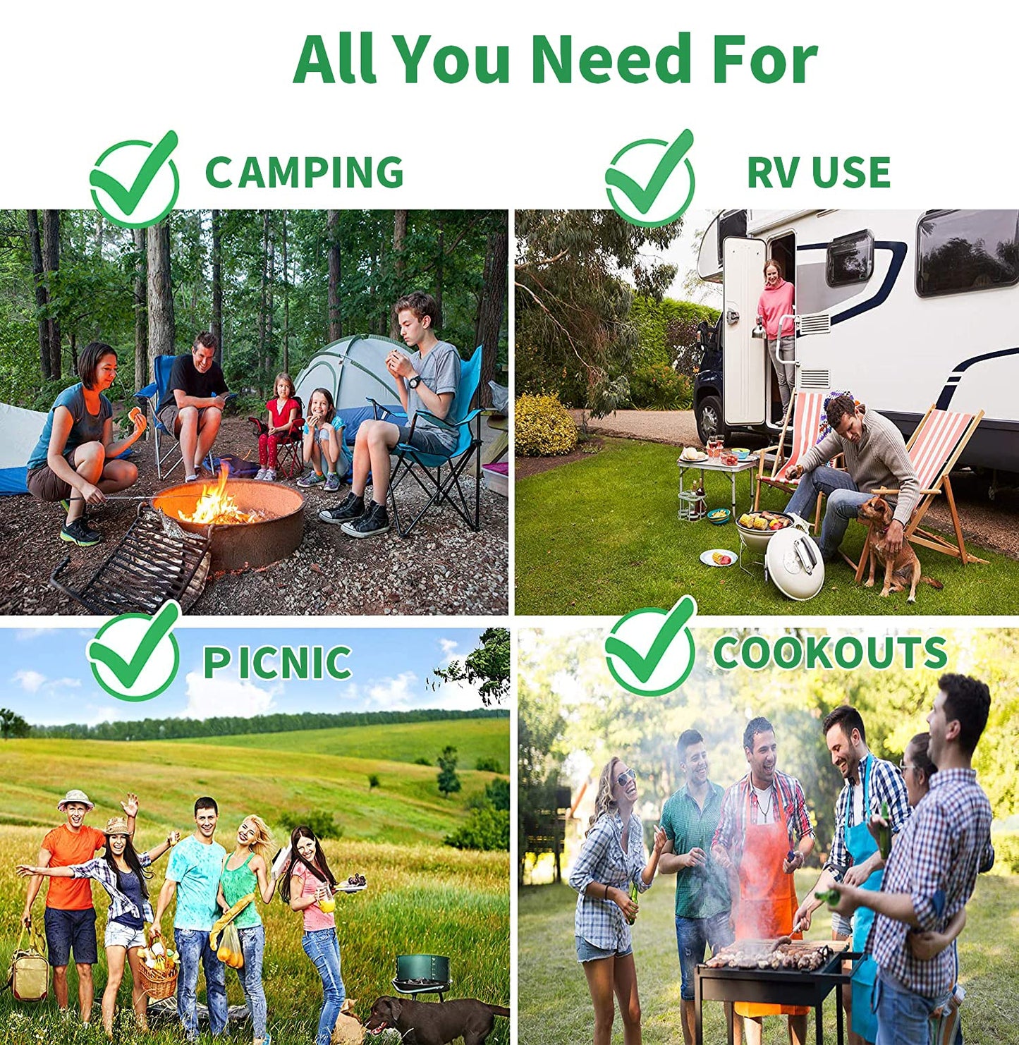 Portable Camping Cookware & Kitchen Utensil Set