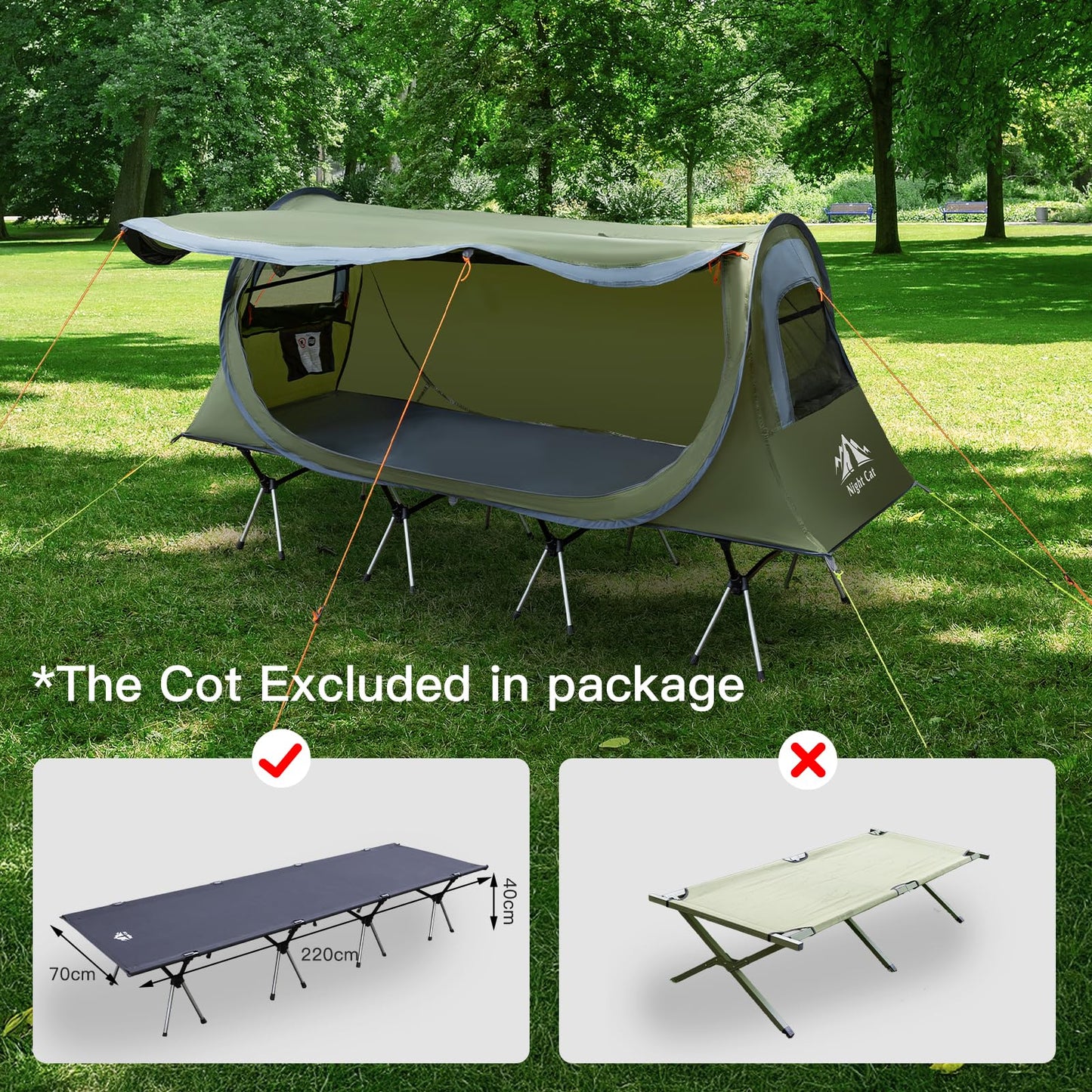 Waterproof Pop-Up Camping Tent for One Person
