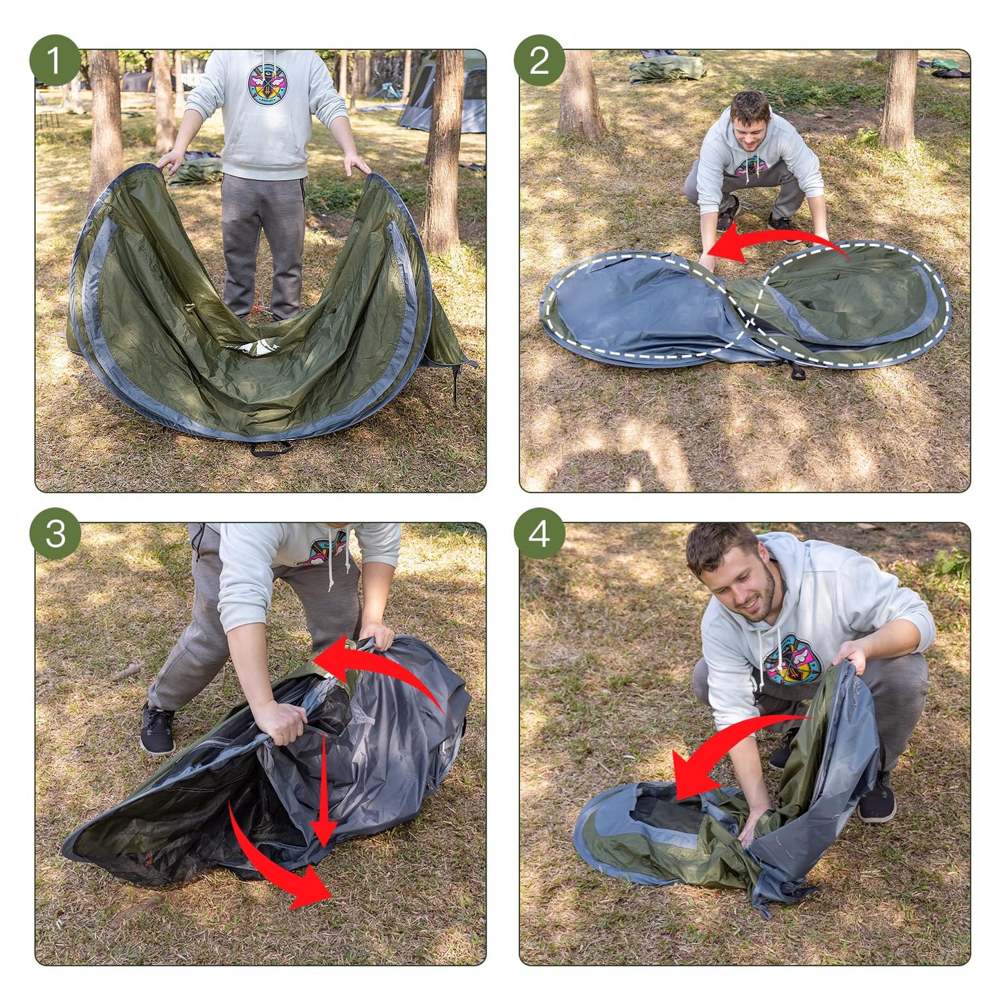 Waterproof Pop-Up Camping Tent for One Person